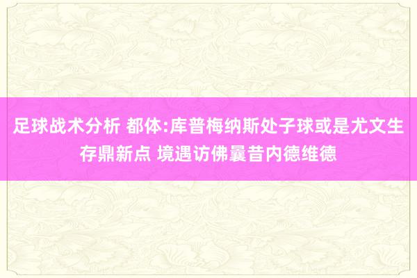 足球战术分析 都体:库普梅纳斯处子球或是尤文生存鼎新点 境遇访佛曩昔内德维德