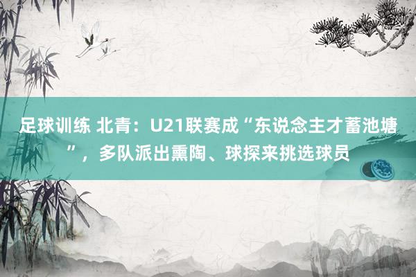 足球训练 北青：U21联赛成“东说念主才蓄池塘”，多队派出熏陶、球探来挑选球员