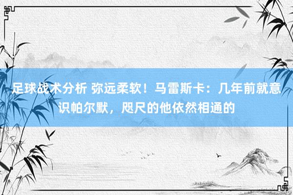 足球战术分析 弥远柔软！马雷斯卡：几年前就意识帕尔默，咫尺的他依然相通的