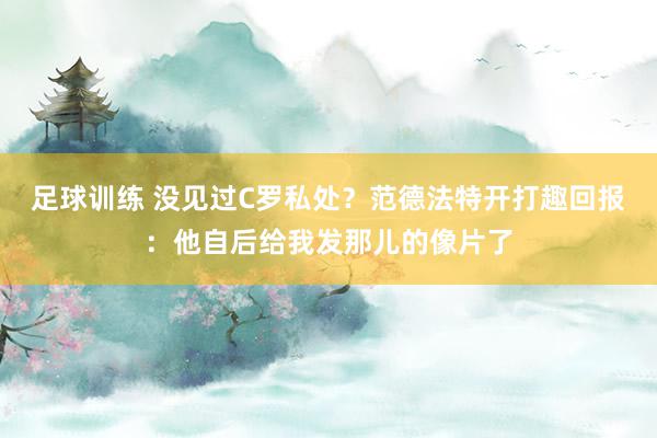 足球训练 没见过C罗私处？范德法特开打趣回报：他自后给我发那儿的像片了