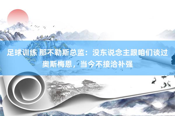 足球训练 那不勒斯总监：没东说念主跟咱们谈过奥斯梅恩，当今不接洽补强